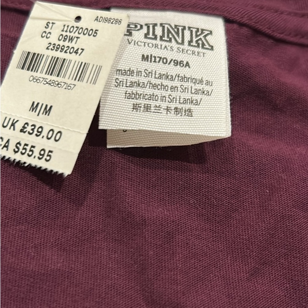 Pink Maroon T-Shirt with Silver Accents - Picture 4 of 4